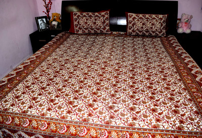 46% OFF on Rajasthani Decor Cotton Printed Queen Bedsheet