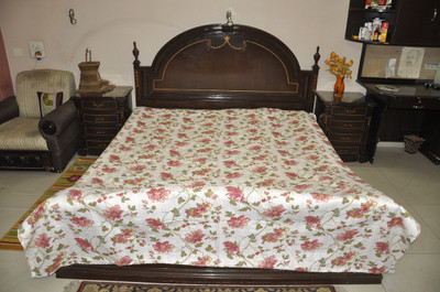 67% OFF on Lal Haveli Cotton Printed Double Bedsheet