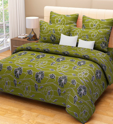 62% OFF on Home Candy Cotton Floral Double Bedsheet