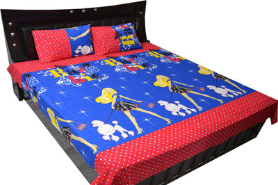 50% OFF on Fabbig Cotton Printed Double Bedsheet