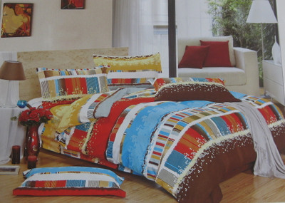 26% OFF on Live In Polycotton Abstract Double Bedsheet