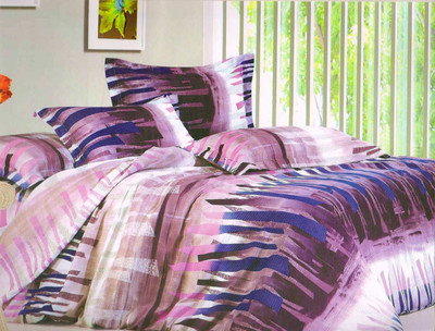 53% OFF on Ellis Cotton Self Design Double Bedsheet