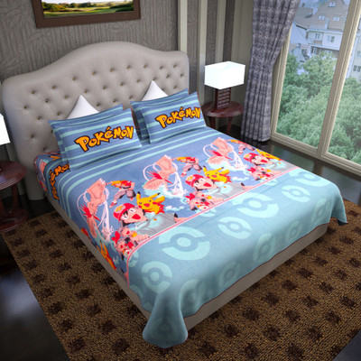 64% OFF on Graffiti Home Cotton Floral Double Bedsheet
