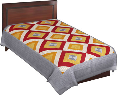 56% OFF on RajLaxmi Cotton Checkered Single Bedsheet