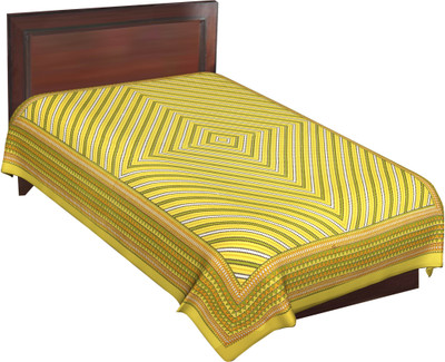 60% OFF on RajLaxmi Cotton Checkered Single Bedsheet