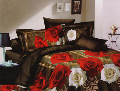 42% OFF on Gran Polycotton Abstract Double Bedsheet