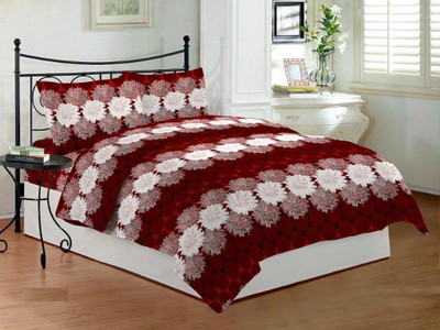 30% OFF on Bombay Dyeing Polycotton Printed Double Bedsheet 2 Pillow Covers, 1 Bedsheet, Multicolor