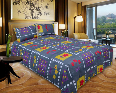 65% OFF on Urban Style Cotton Abstract Double Bedsheet 1 Double Bedsheet, 2 Pillow Covers, Multicolor 65% OFF on Urban Style Cotton Abstract Double Bedsheet 1 Double Bedsheet, 2 Pillow Covers, Multicolor