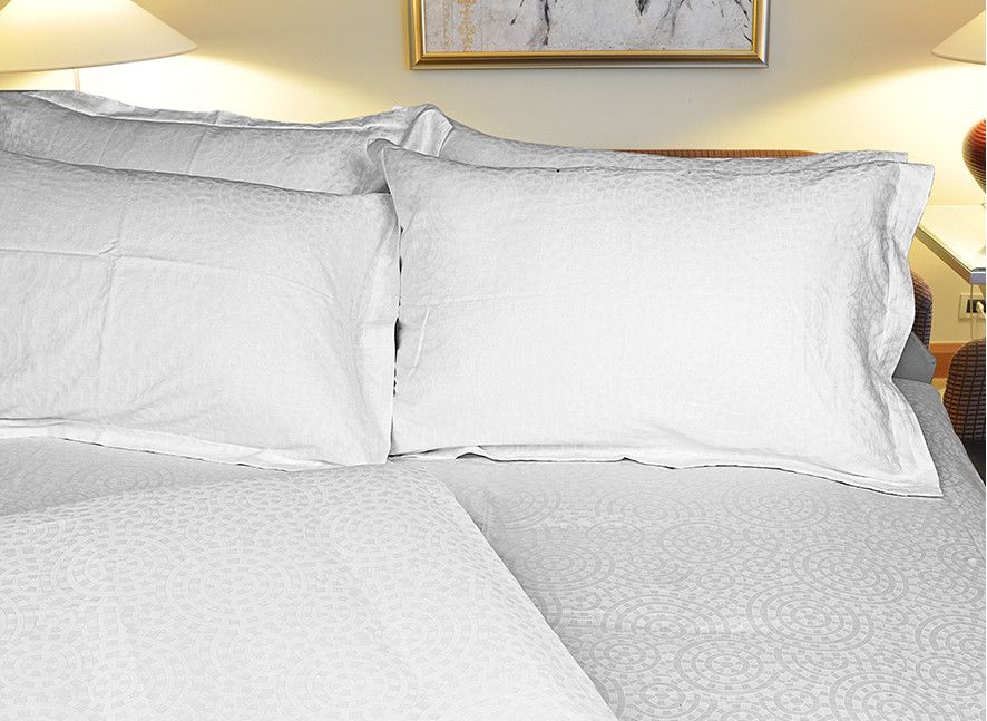 20% OFF on Just Linen Cotton Printed Double Bedsheet