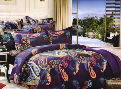 70% OFF on Rose Petal Polyester Paisley Queen Bedsheet