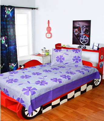 62% OFF on Homefab India Cotton Floral Single Bedsheet 1 Bedsheet, 1 Pillow Cover, Purple 62% OFF on Homefab India Cotton Floral Single Bedsheet 1 Bedsheet, 1 Pillow Cover, Purple