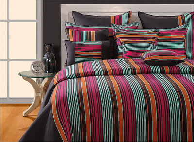 Swayam Cotton Striped Double Bedsheet Swayam Cotton Striped Double Bedsheet