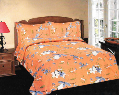 Kal Cotton Printed Double Bedsheet 1Bedsheet, 2Pillow cover, Multicolor Kal Cotton Printed Double Bedsheet 1Bedsheet, 2Pillow cover, Multicolor