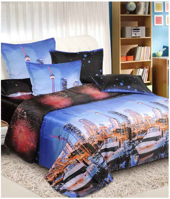 40% OFF on Thefancymart Polyester Printed Double Bedsheet 1 Double Bed Sheet With 2 Pillow Cover, Multicoloured 40% OFF on Thefancymart Polyester Printed Double Bedsheet 1 Double Bed Sheet With 2 Pillow Cover, Multicoloured