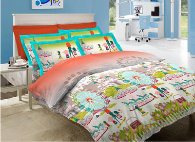 30% OFF on Bombay Dyeing Cotton Printed Double Bedsheet 1 Bedsheet, 2 Pillow Covers