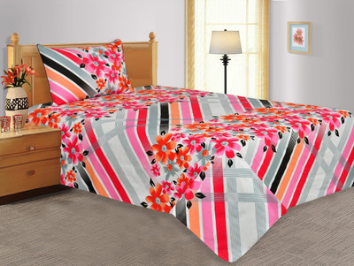 20% OFF on Salona Bichona Cotton Floral Single Bedsheet 1 Single Bedsheet, 1 Pillow Cover, Red 20% OFF on Salona Bichona Cotton Floral Single Bedsheet 1 Single Bedsheet, 1 Pillow Cover, Red