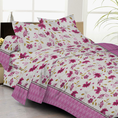 61% OFF on Lali Prints Cotton Floral Double Bedsheet 1 Bedsheet, 2 Pillow Covers, Pink 61% OFF on Lali Prints Cotton Floral Double Bedsheet 1 Bedsheet, 2 Pillow Covers, Pink