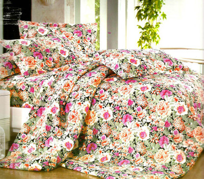 56% OFF on Reliable Polycotton Floral Double Bedsheet