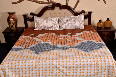 56% OFF on Urban Style Cotton Printed Double Bedsheet 1 Double Bedsheet, 2 Pillow Cover, Multicolor