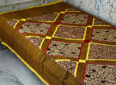 35% OFF on DFR Cotton Printed Single Bedsheet