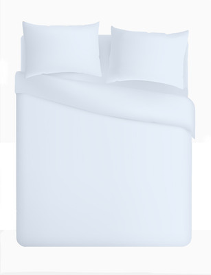 51% OFF on Tangia Cotton Solid Double Bedsheet