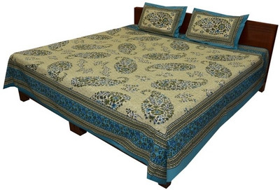 25% OFF on Style and Fashion Cotton Floral Double Bedsheet
