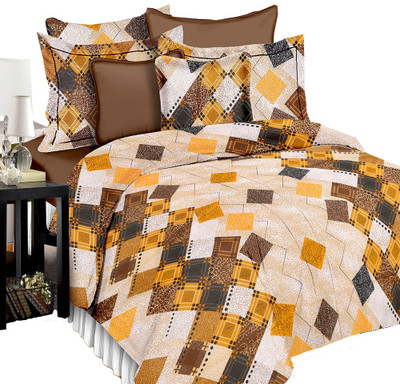 11% OFF on Shop Avenue Cotton Printed Queen Bedsheet