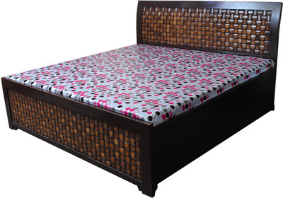 25% OFF on Ryka Nylon Printed Double Bedsheet 1 Piece Bed Sheet, Multicolor