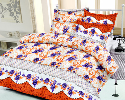 21% OFF on Caps Cotton Self Design Double Bedsheet