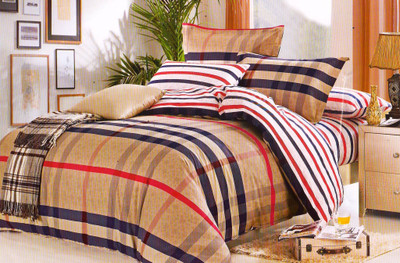 58% OFF on Wrap Cotton Geometric Double Bedsheet