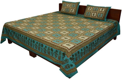 25% OFF on Style and Fashion Cotton Floral Double Bedsheet