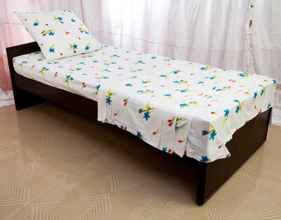 Tangia Cotton Floral Single Bedsheet
