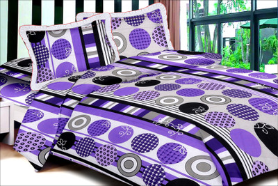 55% OFF on Fashigo Cotton Polka Double Bedsheet 1 Bedsheet, 2 Pillow Covers, Purple 55% OFF on Fashigo Cotton Polka Double Bedsheet 1 Bedsheet, 2 Pillow Covers, Purple