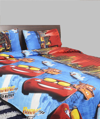 58% OFF on Breeza Polycotton 3D Printed Double Bedsheet