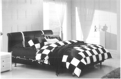 33% OFF on Ross Luxury Living Cotton Abstract Double Bedsheet