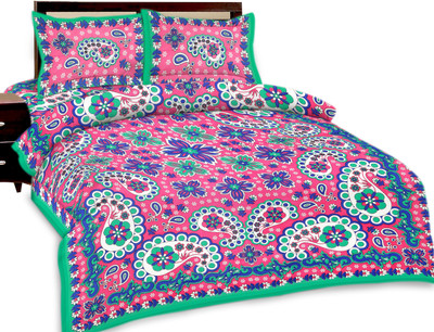 45% OFF on Fab Rajasthan Cotton Printed Double Bedsheet