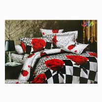 55% OFF on Vikon's Polycotton Floral Double Bedsheet