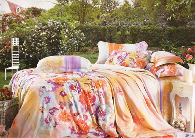 58% OFF on Wrap Cotton Floral Double Bedsheet