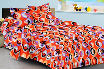 58% OFF on Buyclues Cotton Abstract King sized Double Bedsheet 58% OFF on Buyclues Cotton Abstract King sized Double Bedsheet