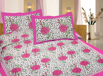 80% OFF on Lali Prints Cotton Printed Single Bedsheet