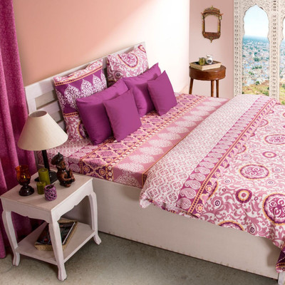 18% OFF on HouseThis Cotton Paisley Double Bedsheet