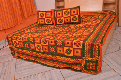 60% OFF on First Choice Cotton Printed Double Bedsheet