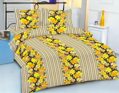 25% OFF on Royal Crust Cotton Floral Double Bedsheet