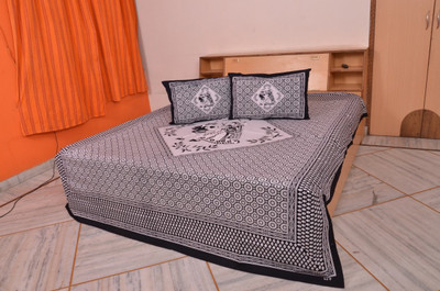 60% OFF on Best Cotton Printed Double Bedsheet