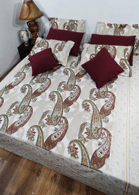44% OFF on Heritagefabs Cotton Printed Double Bedsheet