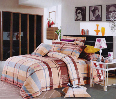 39% OFF on Gran Cotton Checkered Extra Large Bedsheet