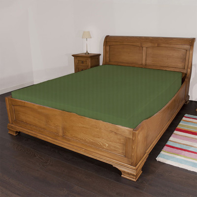 21% OFF on Misr Cotton Striped King Fitted Bedsheet