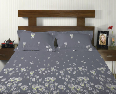 25% OFF on Rosebys London Cotton Floral Double Bedsheet