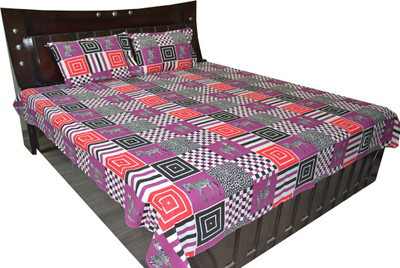 50% OFF on Fabbig Cotton Printed Double Bedsheet