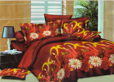 33% OFF on Vrinda Cotton Printed Double Bedsheet